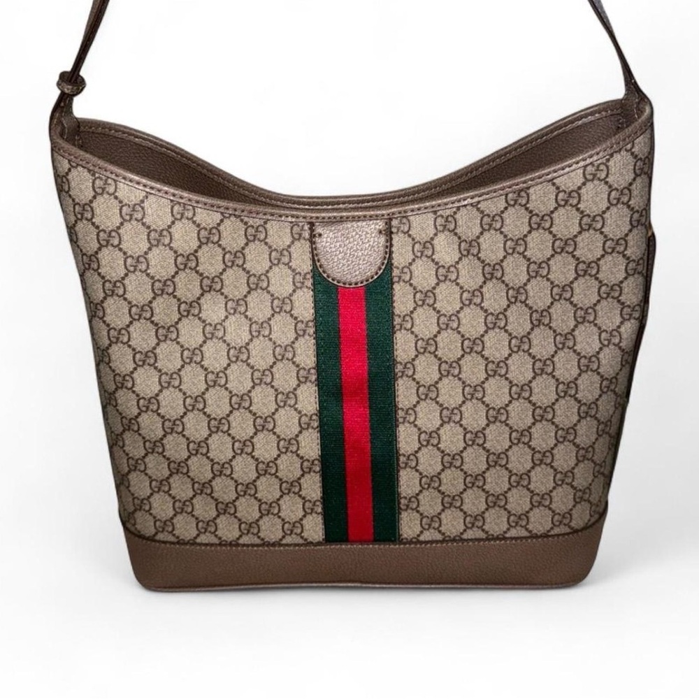 Gucci GG Supreme Ophidia Large Open Shoulder Bag - Picture 3 of 9